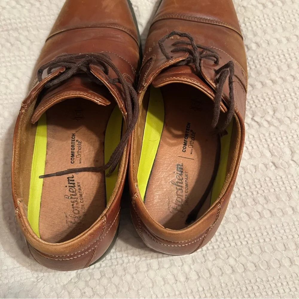 Florsheim Brown‎ Leather Oxford Dress Shoes with Rounded Toe 10.5D